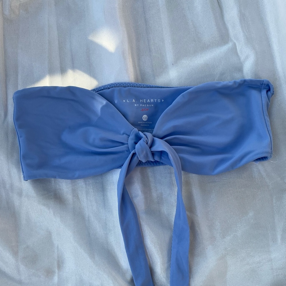pacsun la hearts blue bandeau top